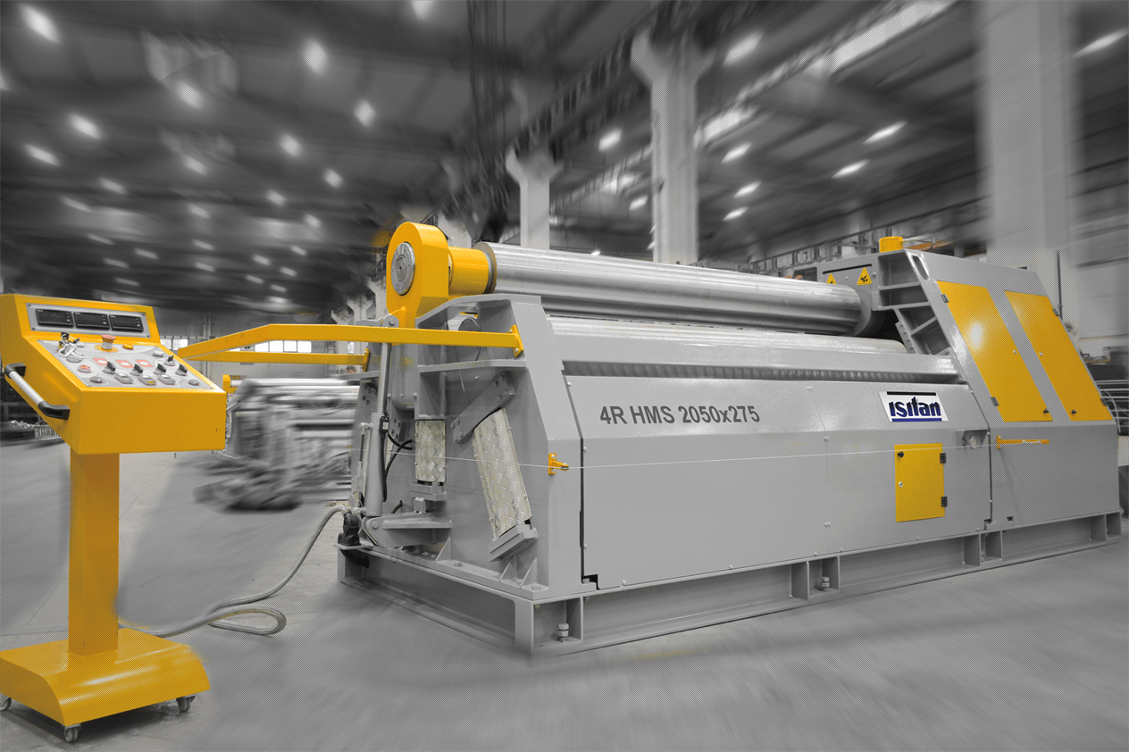 Isıtan 4R HMS 650x80 Hydraulıc 4 Roll Plate Rollıng Machınes