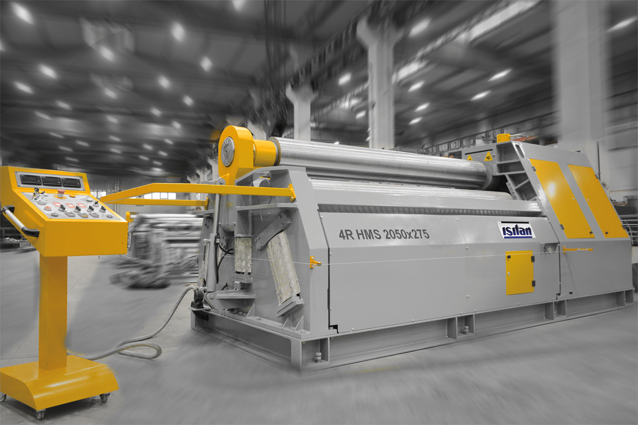 Isıtan 4R HMS 650x80 Hydraulıc 4 Roll Plate Rollıng Machınes