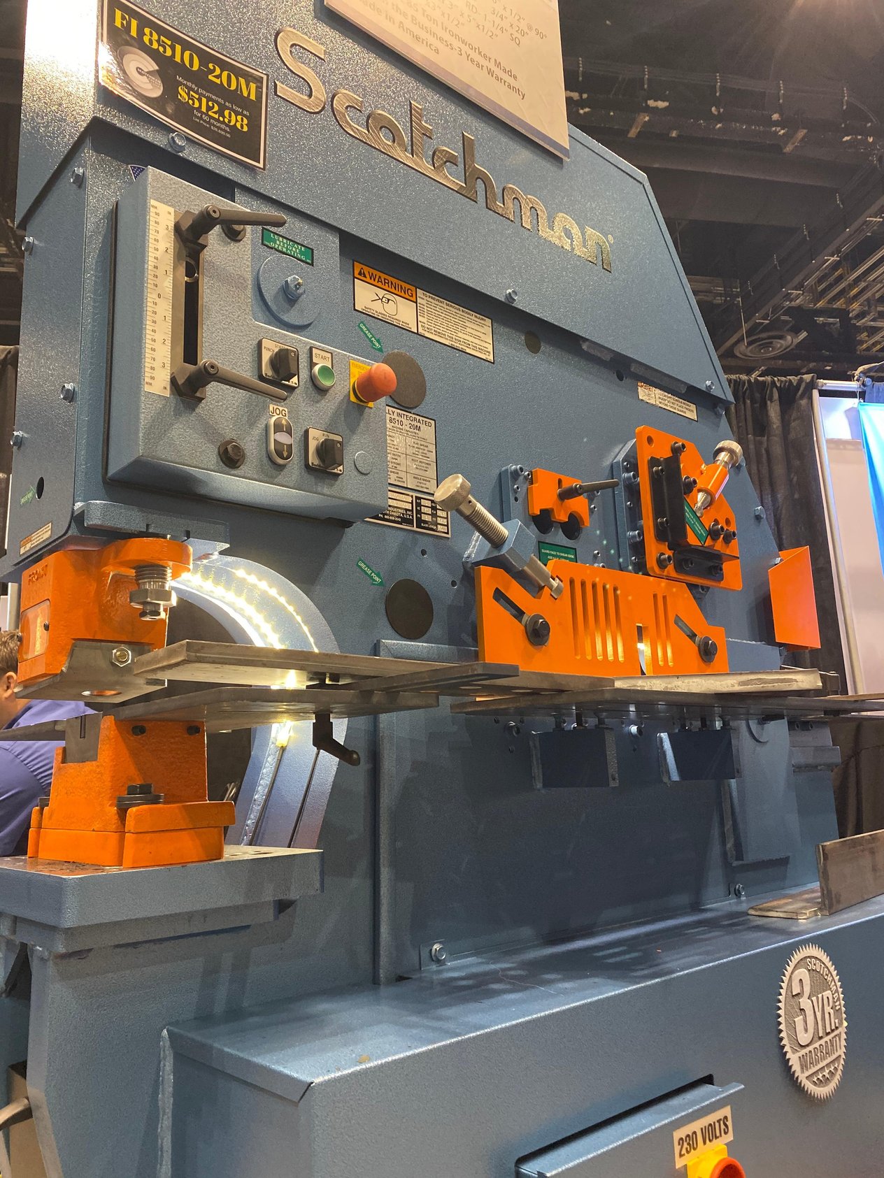 Scotchman FI8510-20M 85 Ton Ironworker