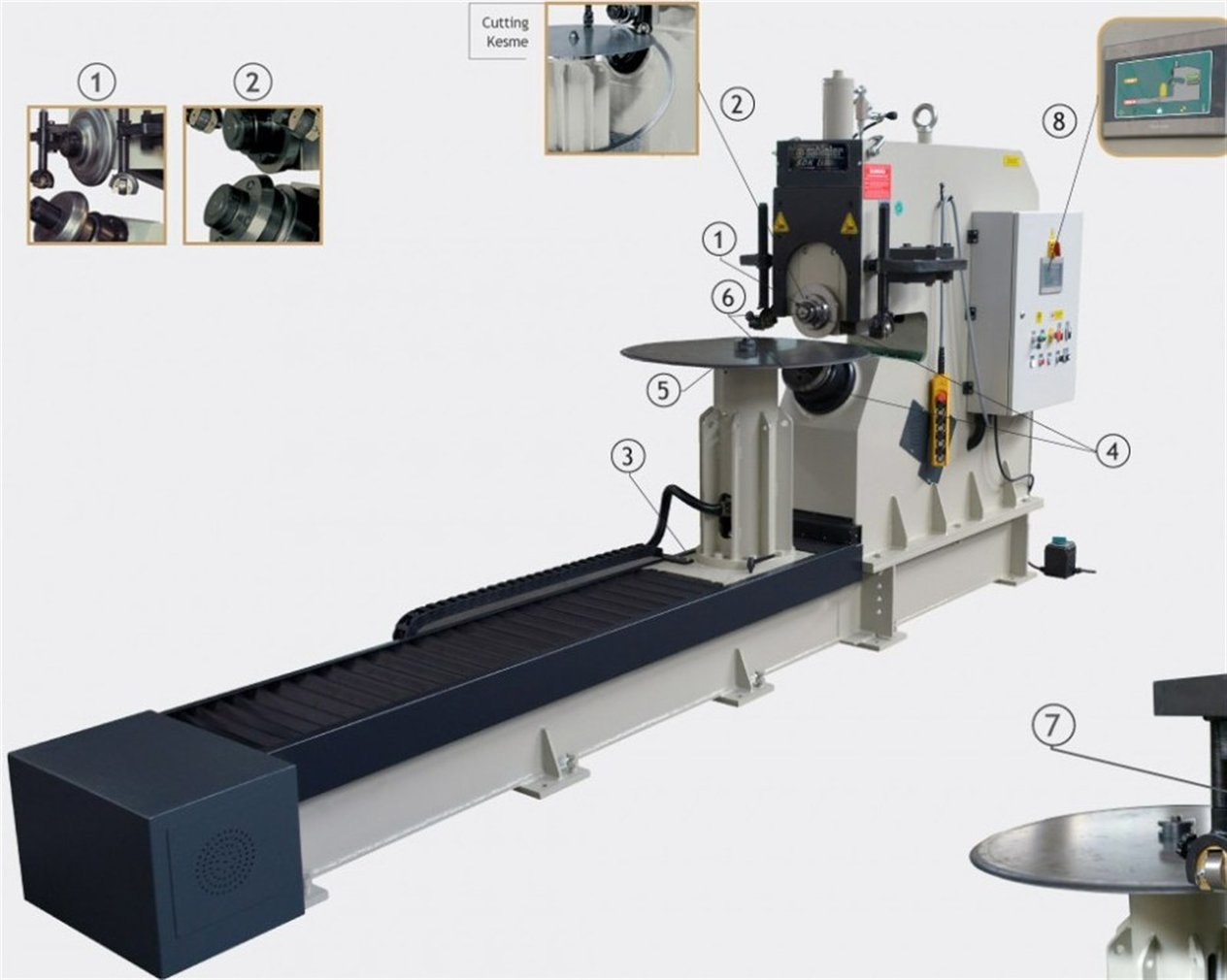 SDK 6 Circular Sheet Cutting & Flanging Machine
