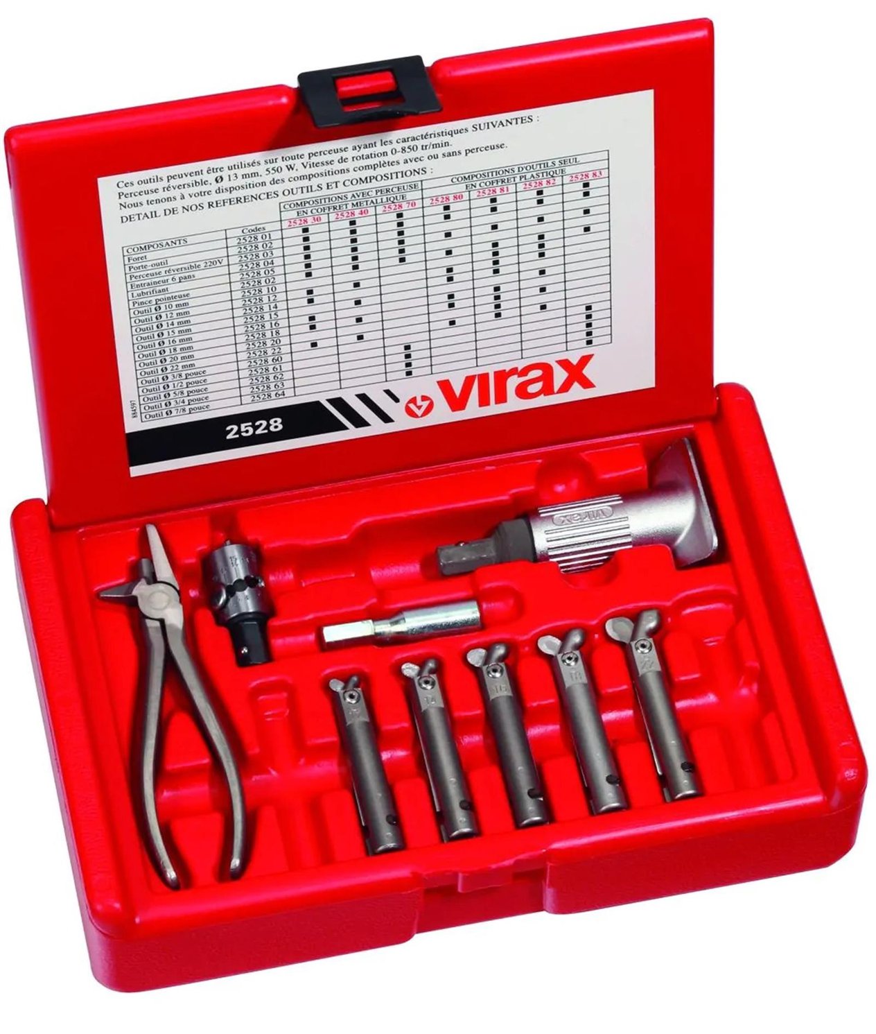 Virax 2528 Professıonal Toolıng Extrudax® T-Flange Tool Set