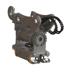 Wacker Neuson Quickhitch Systems EasyLock+ With Powertilt And Load Hook Excavator Attachments