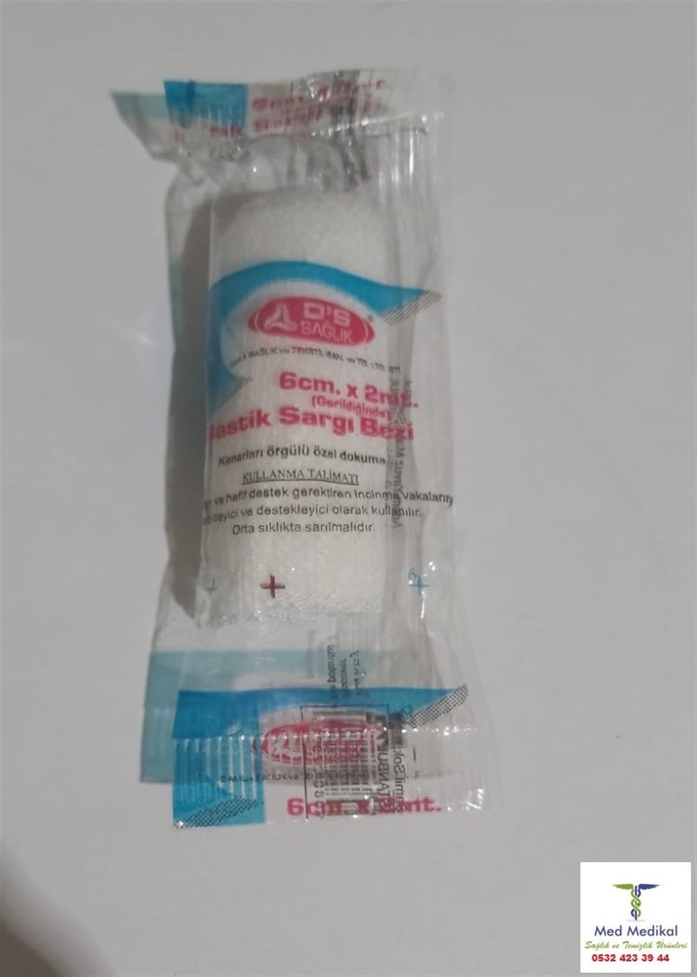 ELASTİK SARGI BEZİ 6cm x 2mt  1 ADET