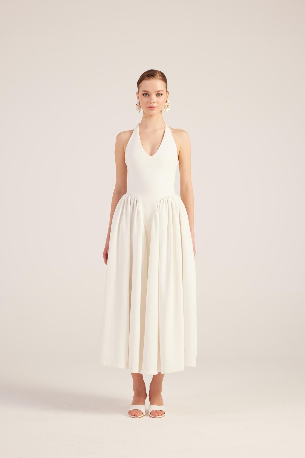 Ophelia Elbise Beyaz
