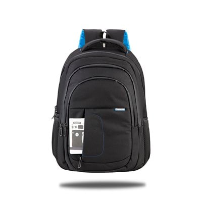 Classone Milano Serisi BP-L100-Pro 15.6 inch WTXpro Su Geçirmez Kumaş, Su Geçirmez Fermuar Sırt Çantası – Siyah