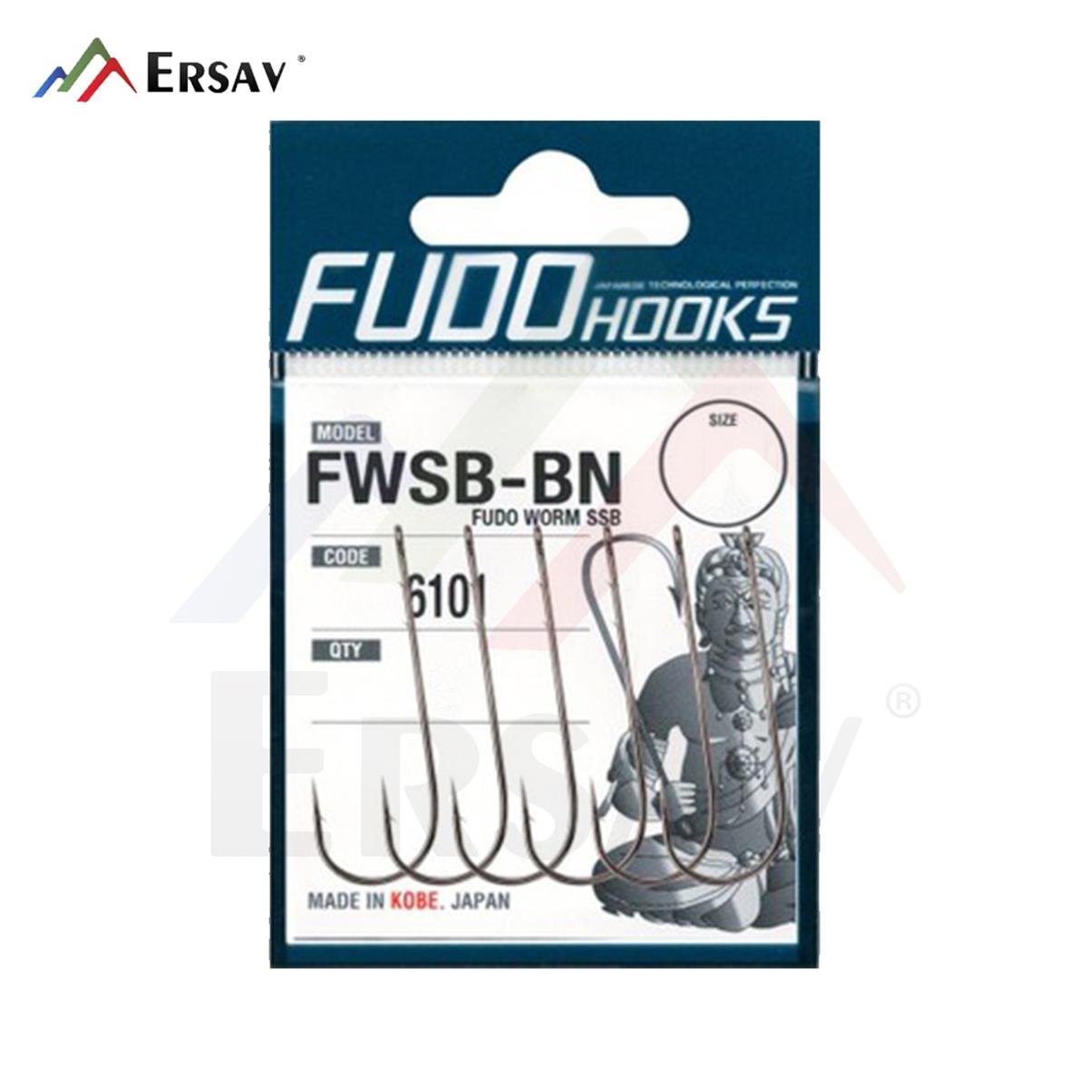 Fudo Hooks FWSB-BN 6101 Siyah İğne No:1/0
