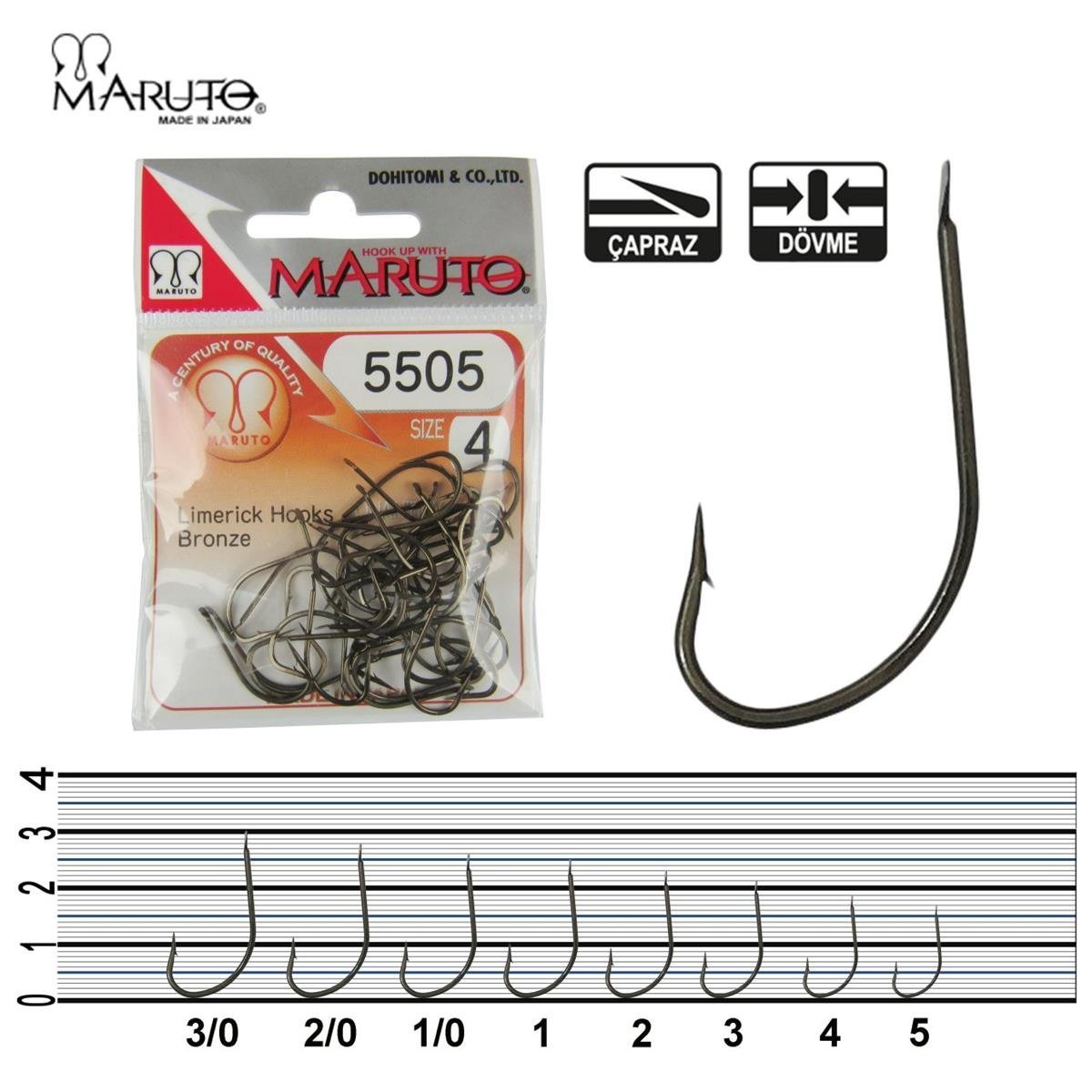 Maruto 5505 İğne Bronze No:2/0 26 Lı Paket