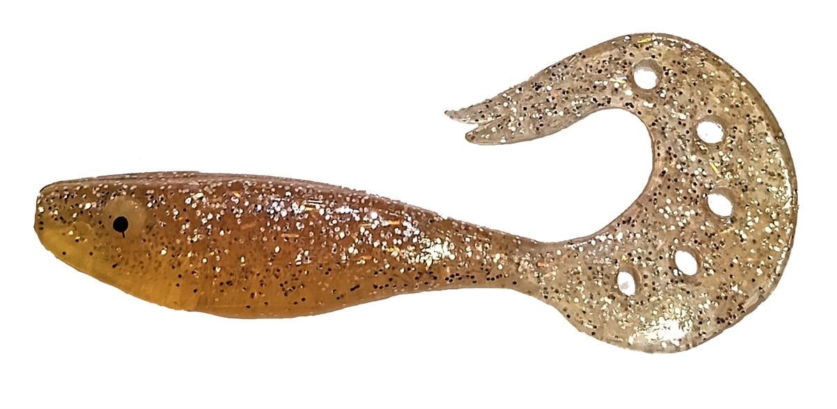 Mr. Twister 9 cm Simli Pudra Orak Kuyruk Silikon Balık