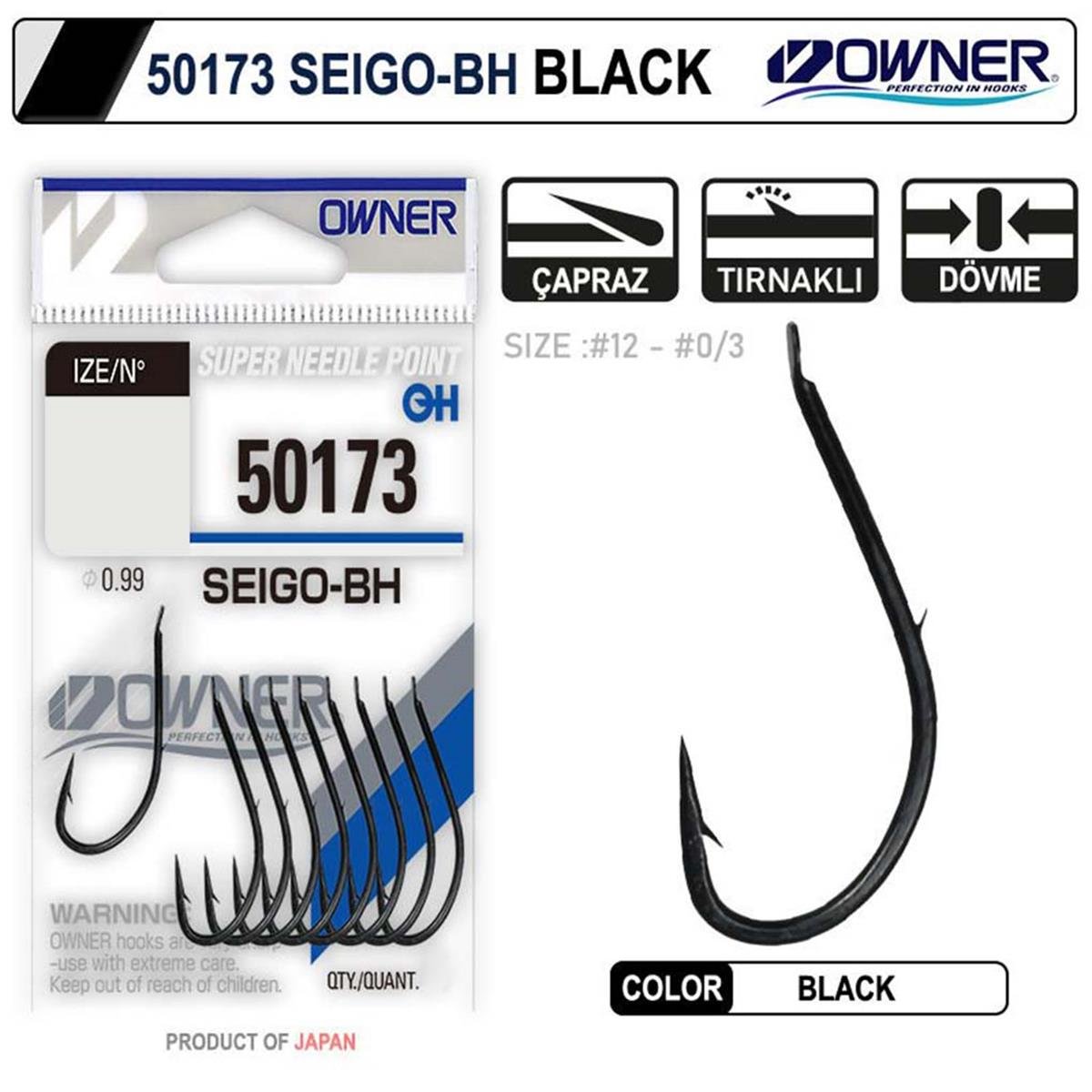 Owner 50173 Seigo-BH İğne No:2/0 7 Li Paket