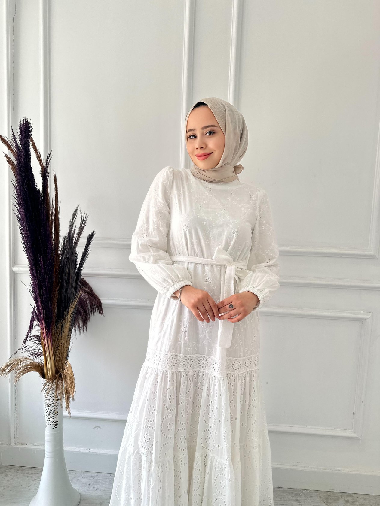 BERAY ÖRGÜ DSN KOL LASTİK ELB 9910 Ekru