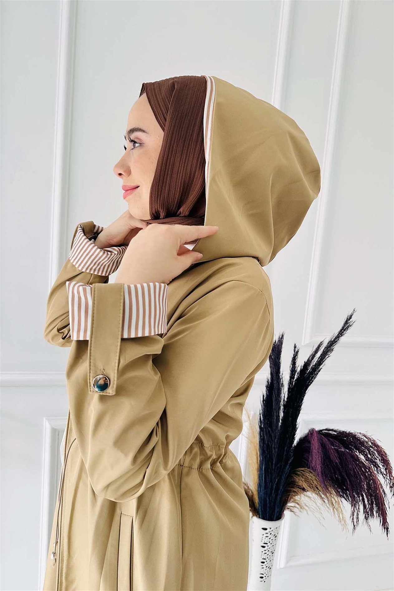 Fermuarlı Trenc Kot 2005 Camel