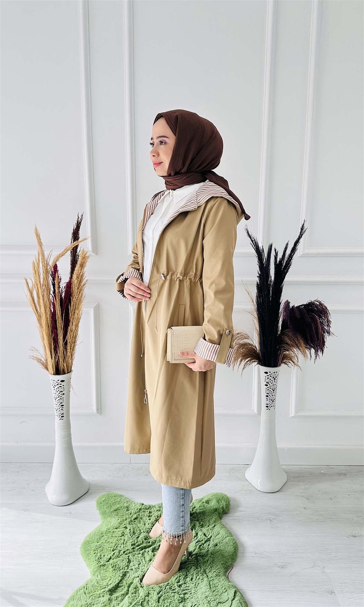 Fermuarlı Trenc Kot 2005 Camel
