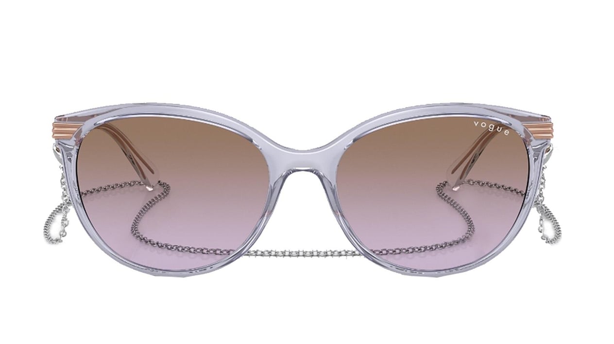 Vogue 5460S 292568 56 Kadın Mor Yuvarlak Çerçeve Güneş Gözlüğü  56