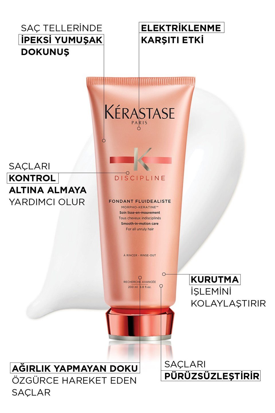 Canlandırıcı Saç Kremi  Discipline Fondant Fluidealiste 200 ml