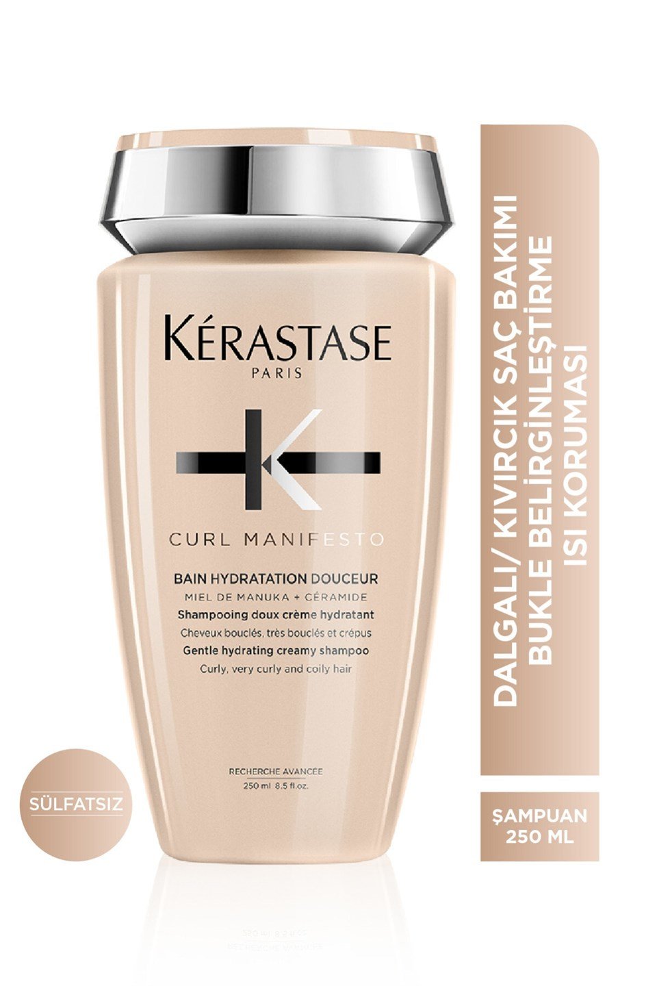 Curl Manifesto Bain Hydratation Douceur Kıvırcık Saçlar İçin Besleyici Şampuan 250ml