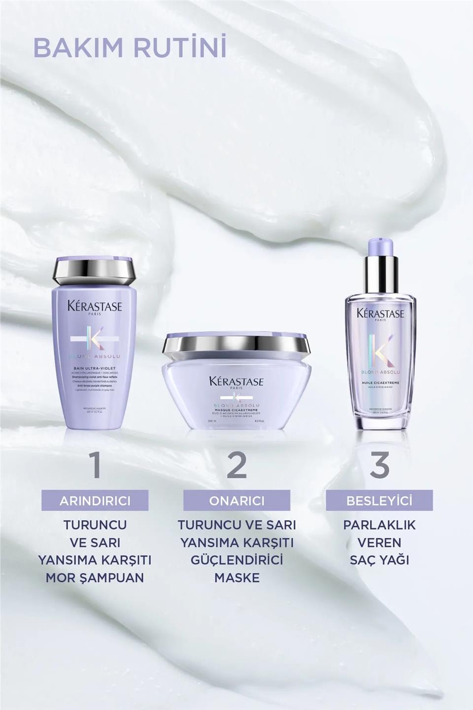 Kerastase Blond Absolu Bain Ultra-violet Istenmeyen Sarı&turuncu Yansımaları Nötralize Eden Şampuan