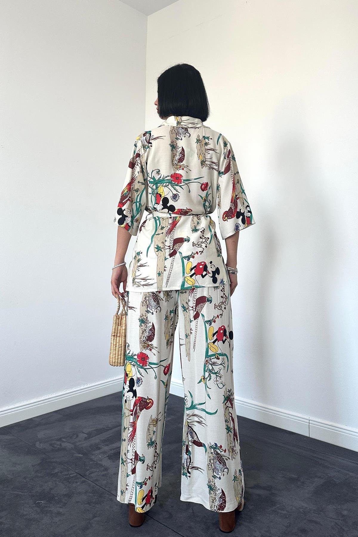 Patterned Patterned Viscose Suit