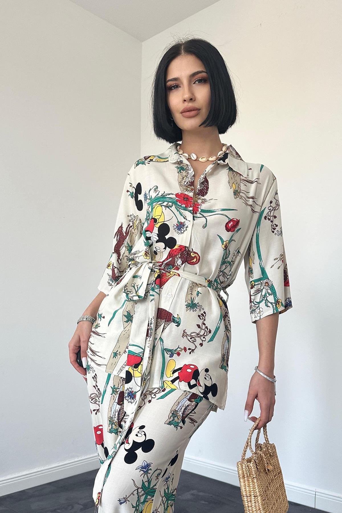Patterned Patterned Viscose Suit