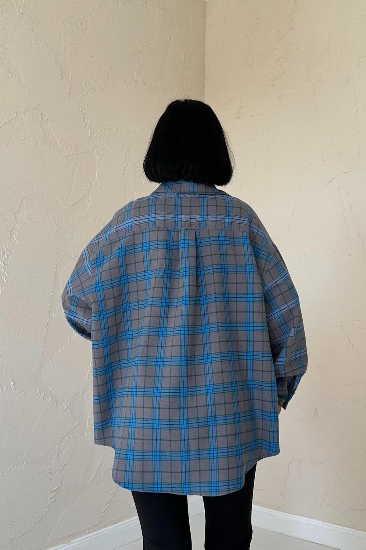 Wholesale Grey Plaid Shirt