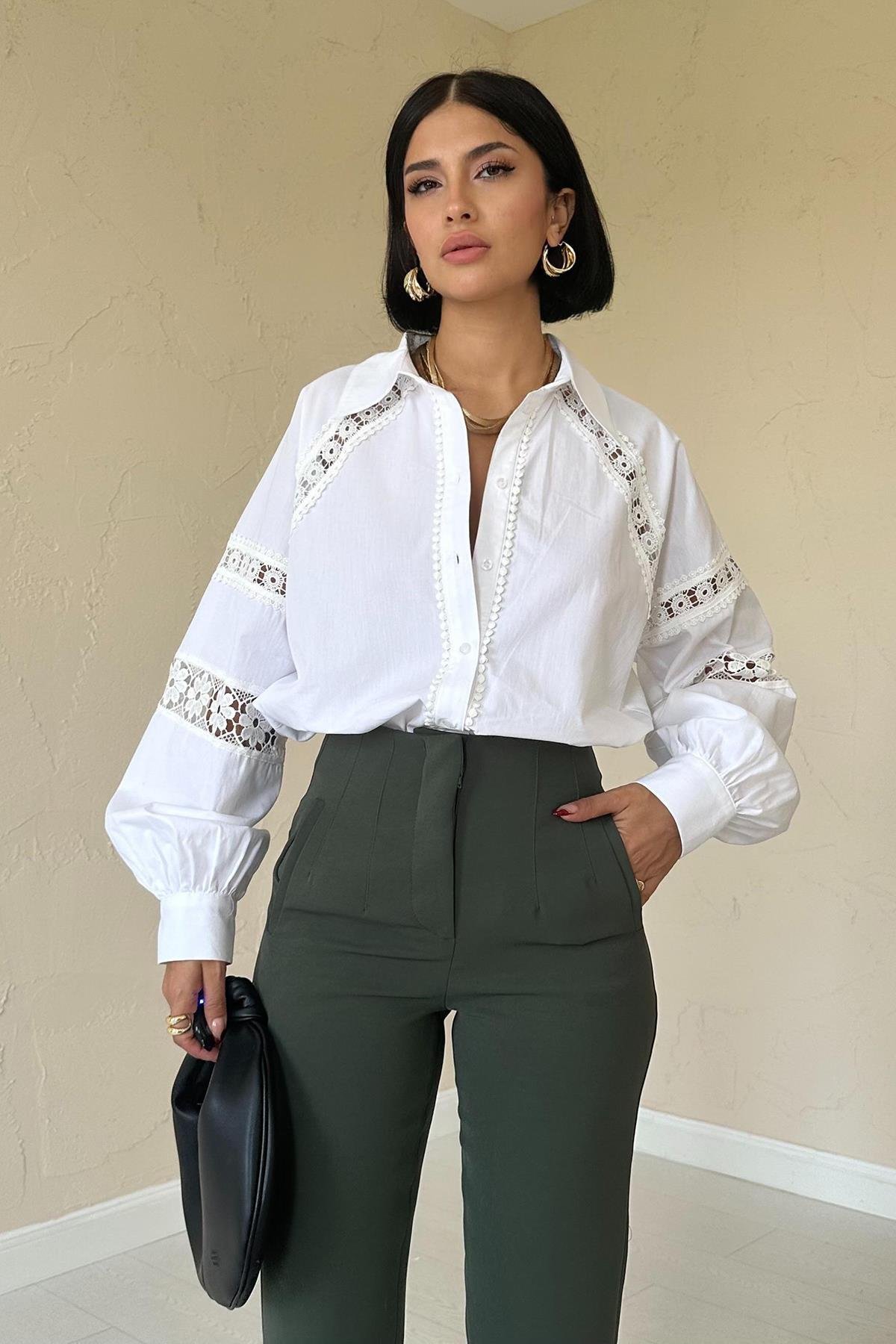 Wholesale Khaki Flared and Skinny Leg Trousers