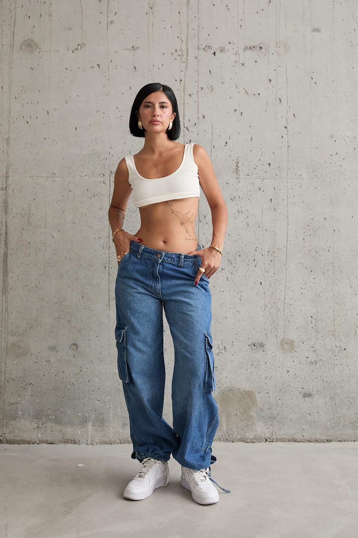 Wholesale Blue Side Pocket Jeans