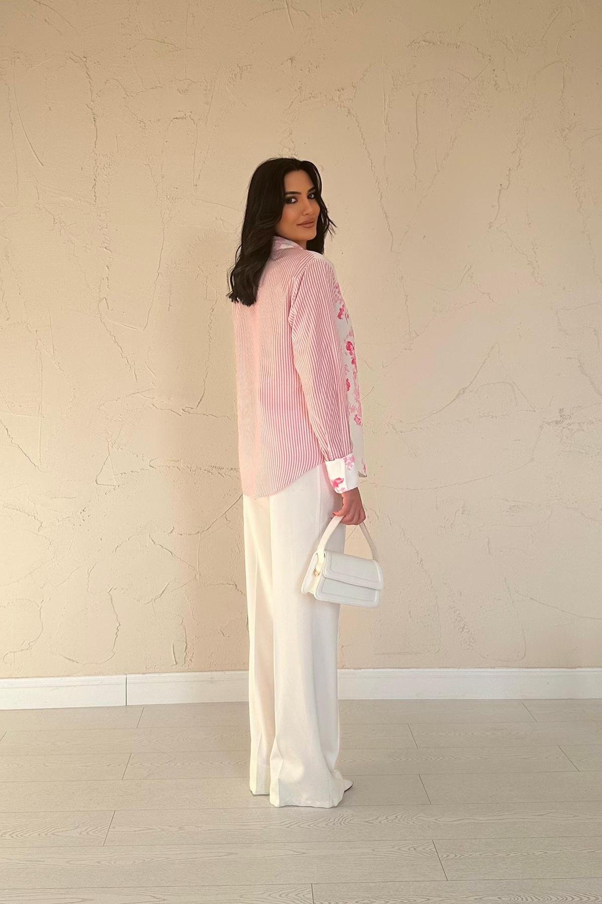 Wholesale Pink Garnish Shirt