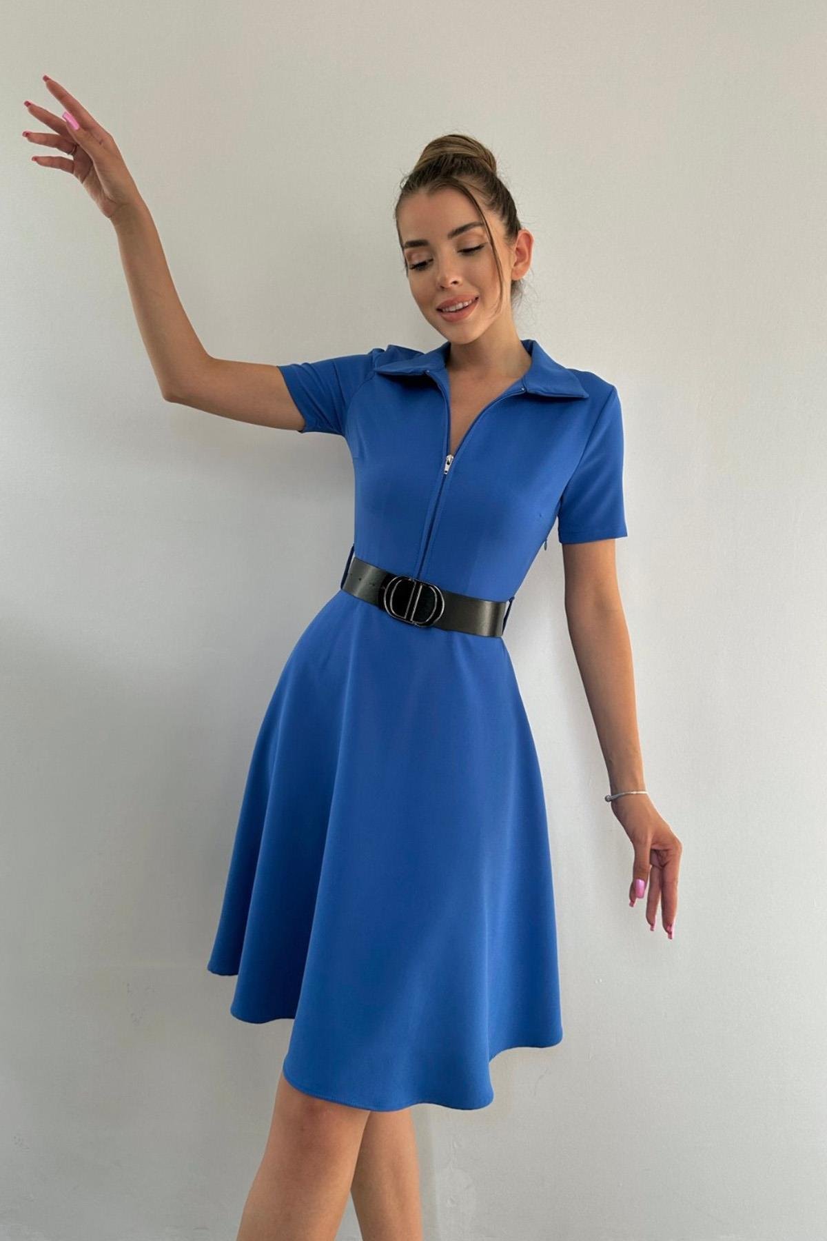 Оптовая продажа Saxe Belted Sports Dress