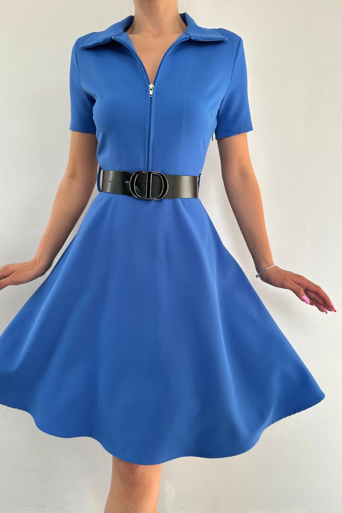 Оптовая продажа Saxe Belted Sports Dress
