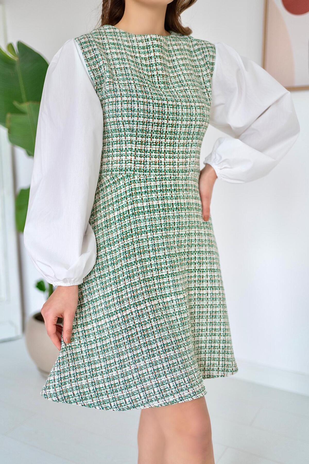 Green Patterned Dress