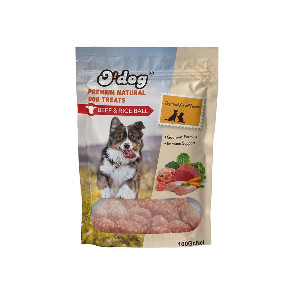 O Dog Beef Flavor Balls Dog Treat 100 Gr