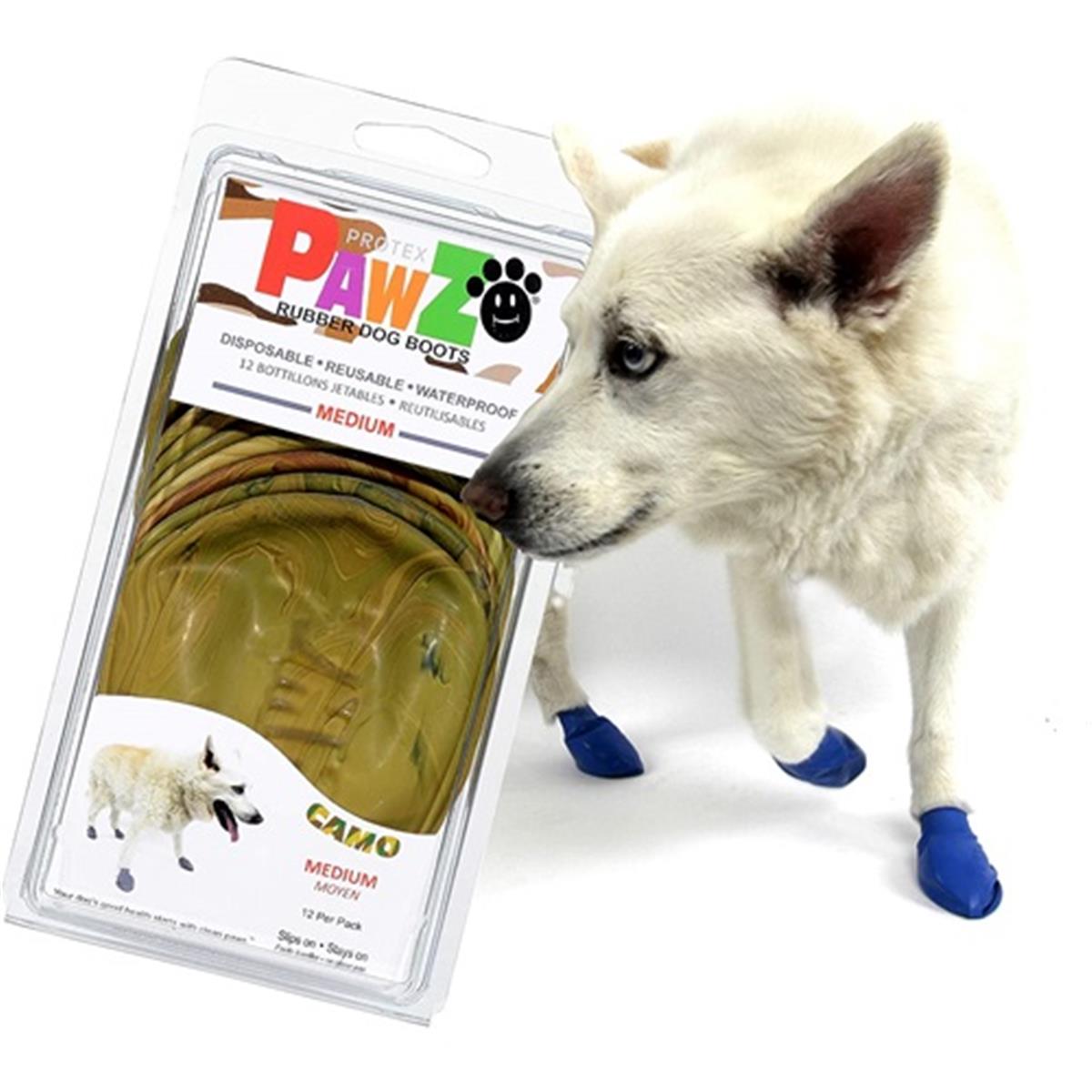 Pawz Camo Medium Köpek Galoşu