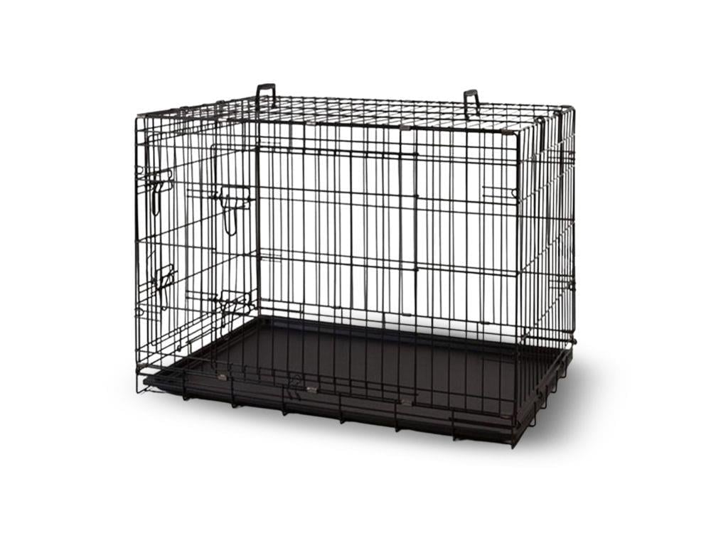 Zampa Metal Köpek Kafesi 122x76x80cm Siyah