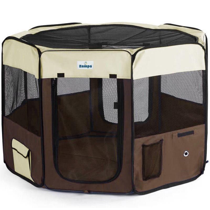 Zampa Pet Park Oyun Alanı Krem-Kahverengi 96X96X61