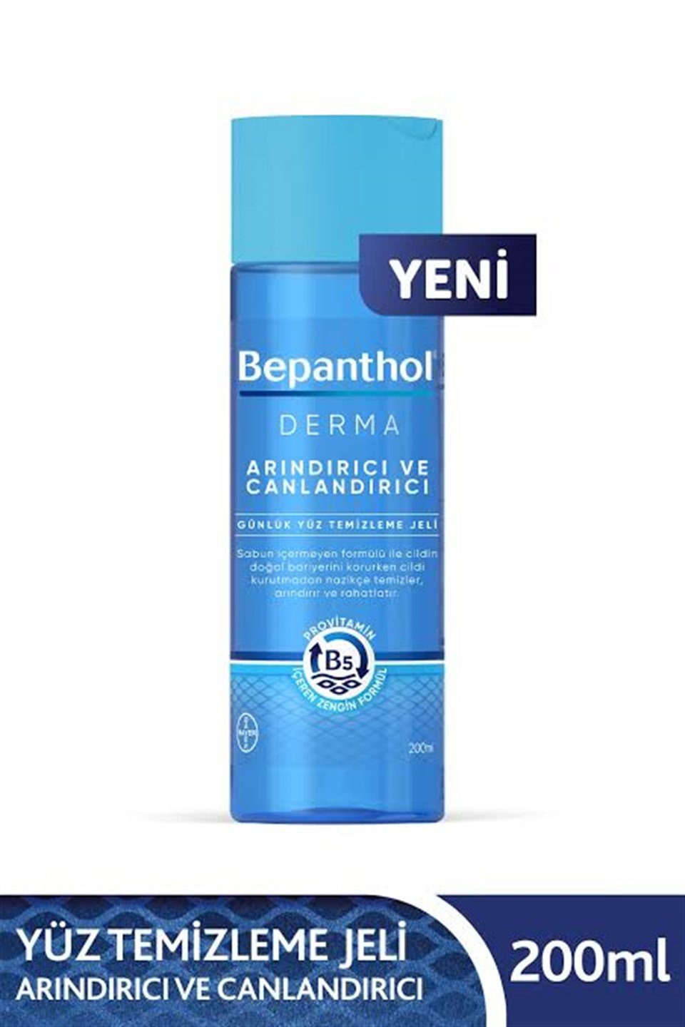 BEPANTHOL DERMA ARIBDIRICI & CANLANDIRICI GÜNLÜK YÜZ TEMİZLEME JELİ 200ML