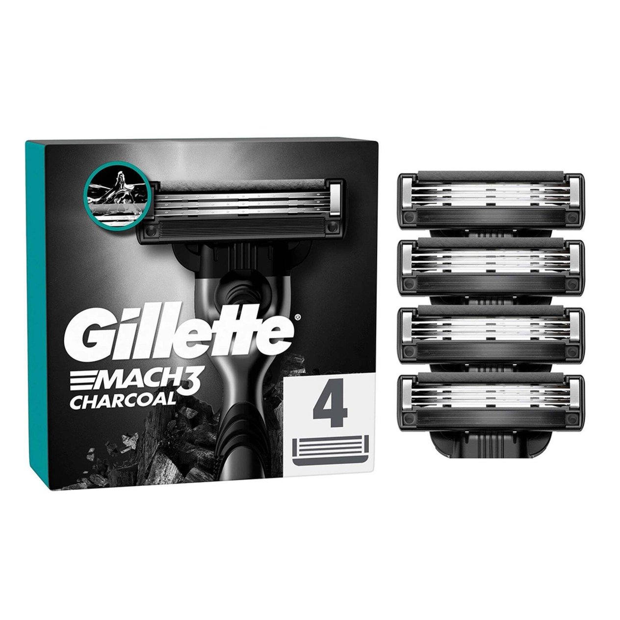 DefaultGİLETTE MACH 3 CHARCOAL 4 YEDEK BIÇAK