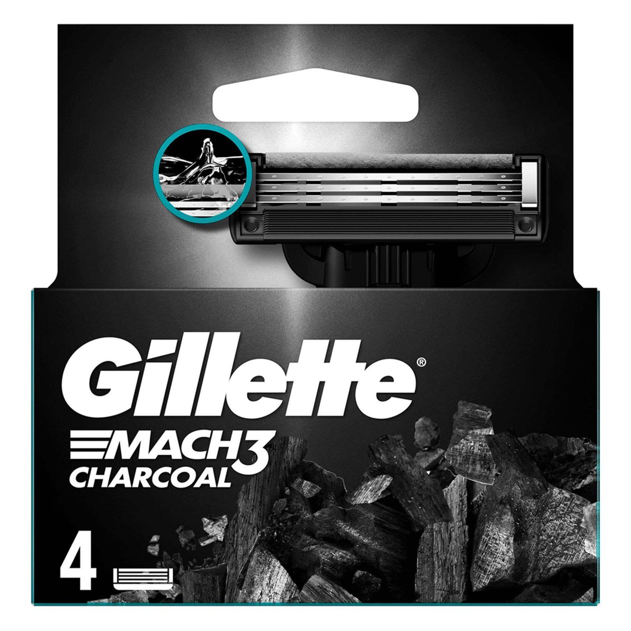 DefaultGİLETTE MACH 3 CHARCOAL 4 YEDEK BIÇAK