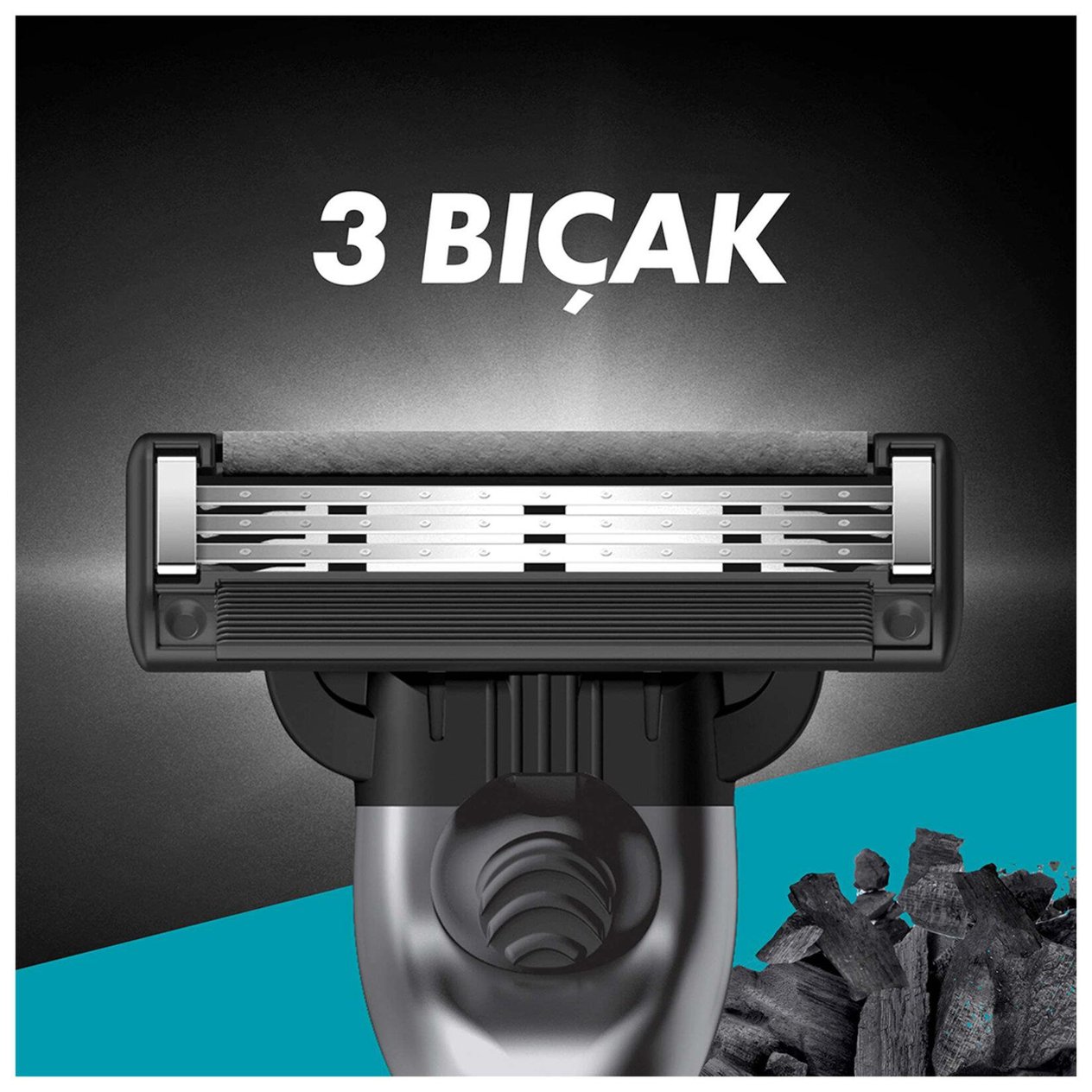 DefaultGİLETTE MACH 3 CHARCOAL 4 YEDEK BIÇAK