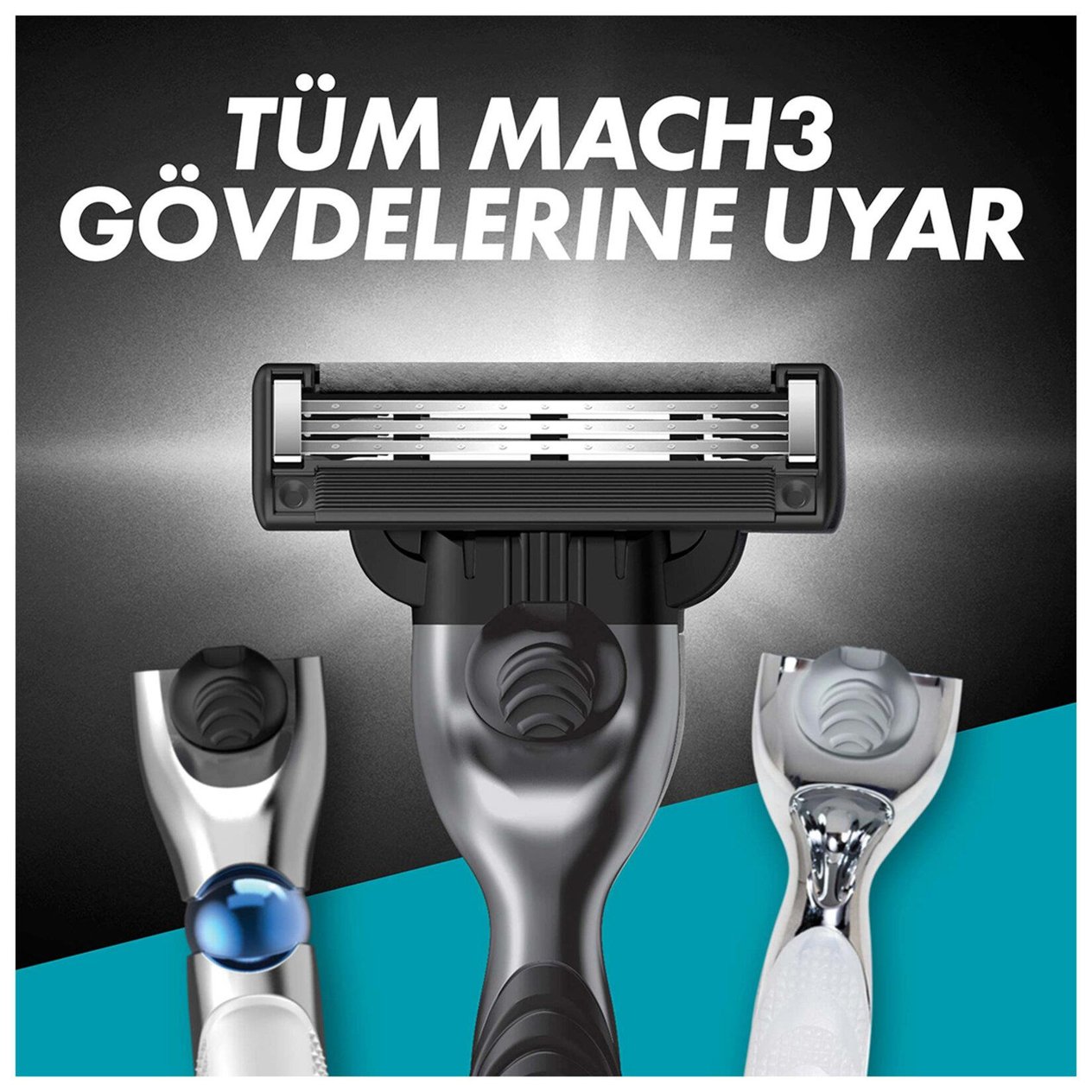 DefaultGİLETTE MACH 3 CHARCOAL 4 YEDEK BIÇAK