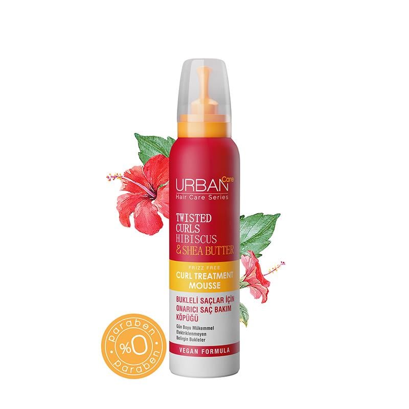 DefaultURBAN CARE TWİSTED CURLS HİBİSCUS & SHEA BUTTER BUKLELİ SAÇLAR İÇİN ONARICI SAÇ BAKIM KÖPÜĞÜ 150 ML