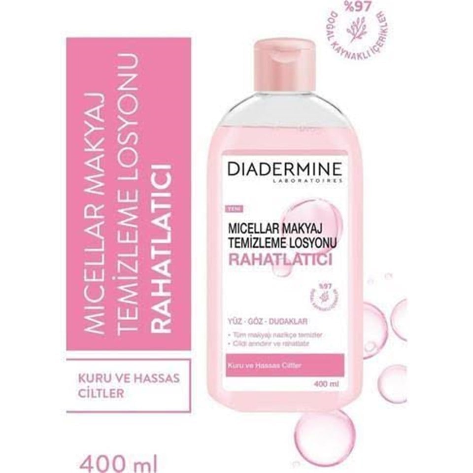 DİADERMİNE MİCELLAR MAKYAJ TEMİZLEME LOSYONU 400 ML