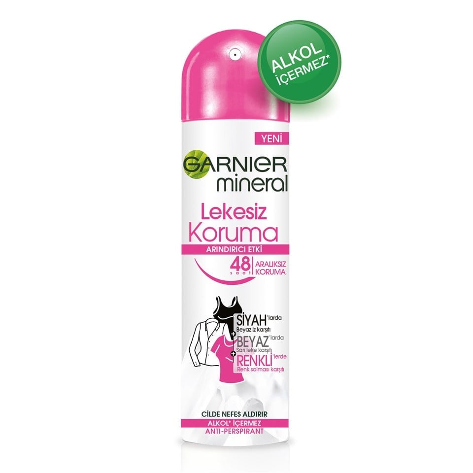 GARNİER MİNERAL LEKESİZ KORUMA DEO 150ML