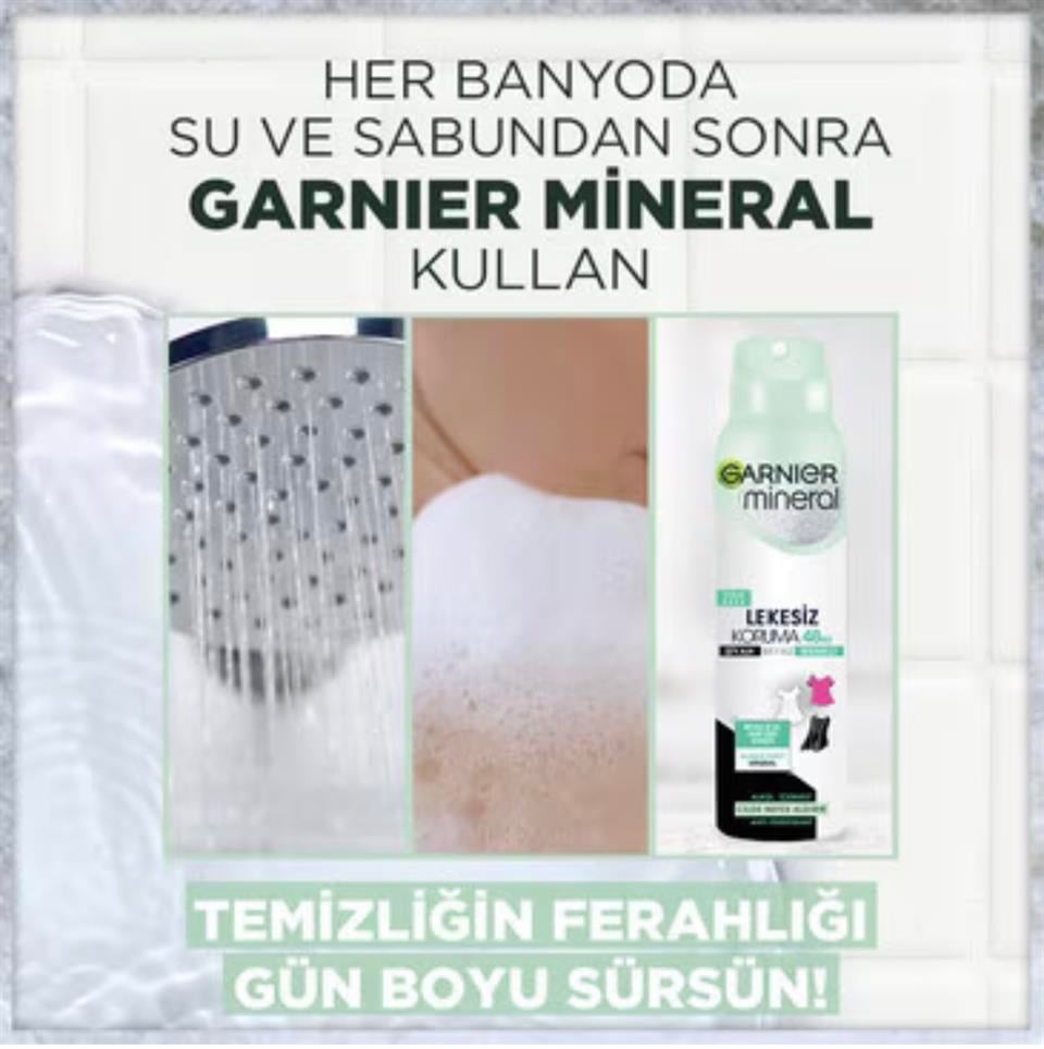 GARNİER MİNERAL LEKESİZ KORUMA DEO 150ML