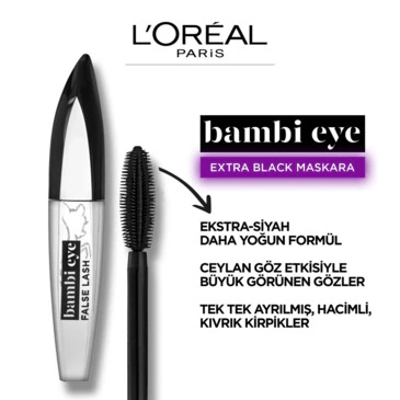 LOREAL PARİS MAKE-UPL'ORÉAL PARIS BAMBI EYE FALSE LASH EKSTRA SIYAH NO:01