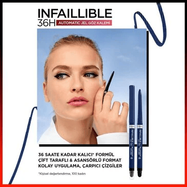 LOREAL PARİS MAKE-UPLOREAL PARİS İNFAİLLABLE AUTOMATİC JEL GÖZ KALEMİ-MAVİ