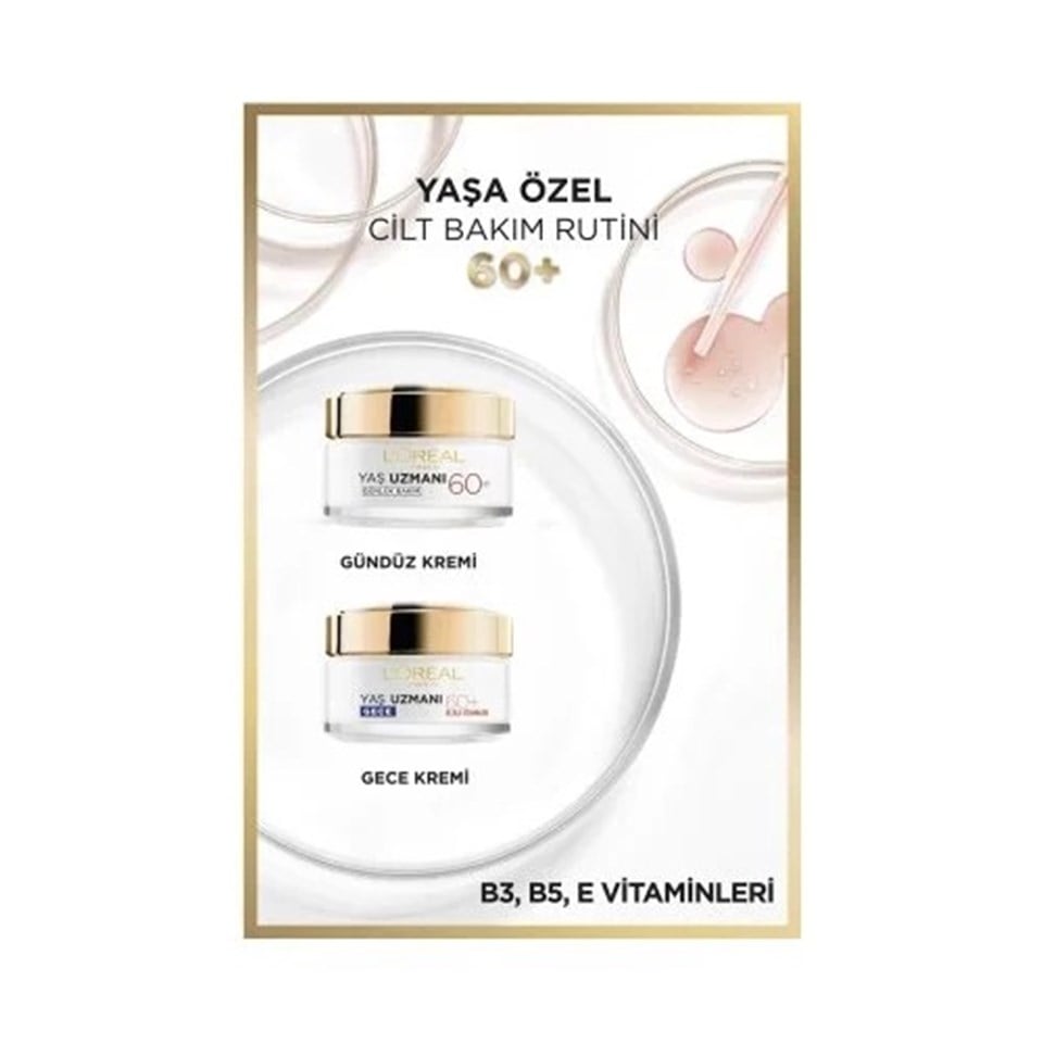 LOREAL PARİS YAŞ UZMANI 60+ BESLEYİCİ KIRIŞIK KARŞITI KREM