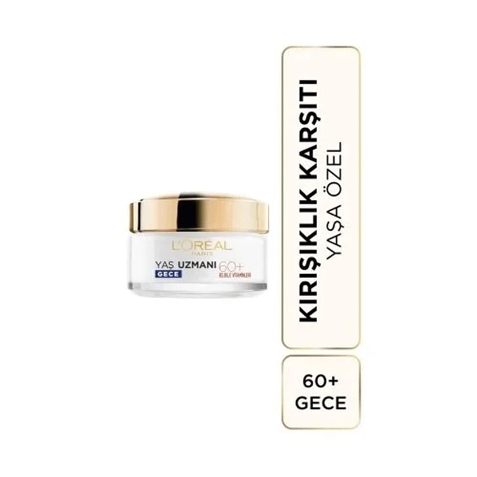 LOREAL PARİS YAŞ UZMANI 60+ BESLEYİCİ KIRIŞIK KARŞITI KREM