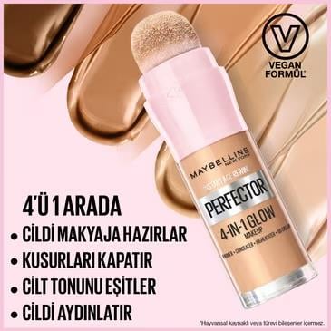 MAYBELLİNE NEW YORKMAYBELLİNE NEW YORK INSTANT PERFECTOR GLOW 4 ETKİ 1 ARADA FONDÖTEN 1.5 LİGHT MEDİUM