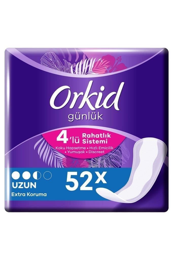 ORKİDORKİD GÜNLÜK KORUMA EKO UZUN GÜNLÜK PED 52'Lİ (5.0)