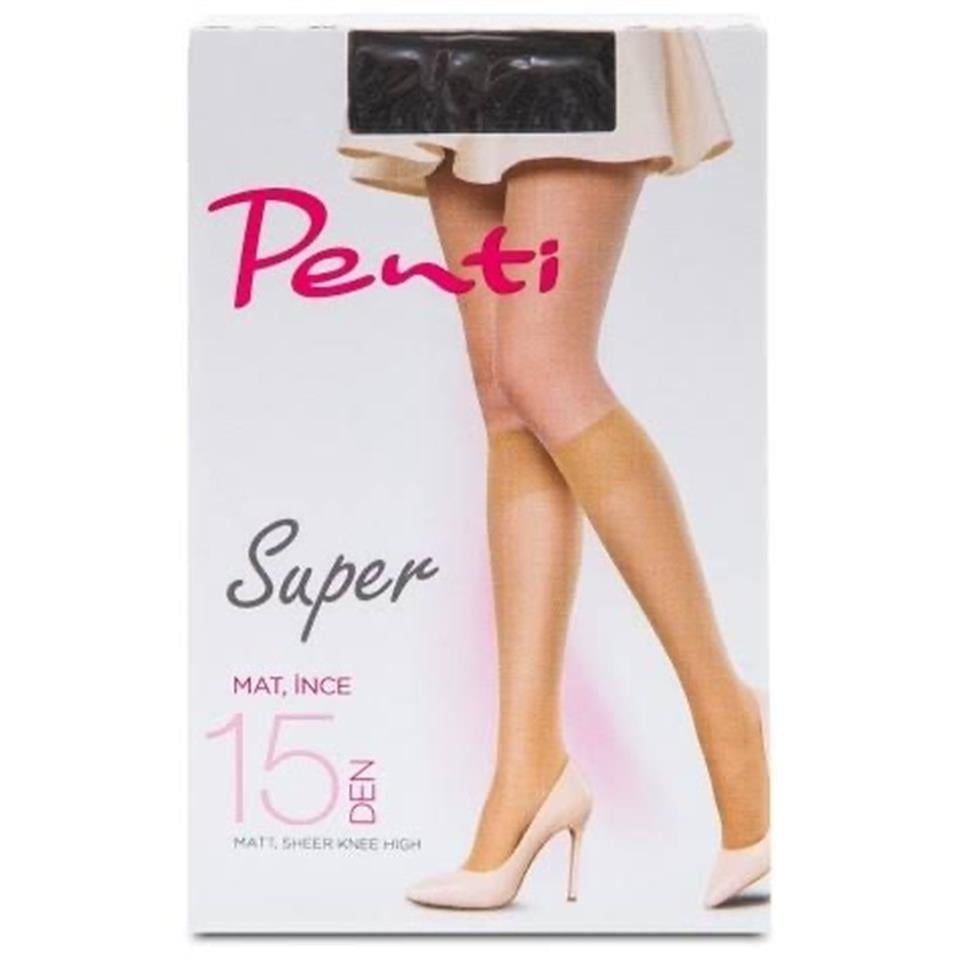 PENTİ TEN DİZALTI SUPER MAT İNCE 500 SİYAH