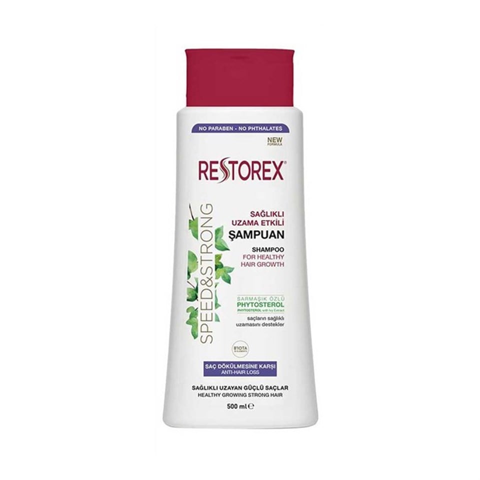 RESTOREX SAĞILIKLI UZAMA ETKİLİ ŞAMPUAN 500ML SAÇ DÖKÜLMESİNE KARŞI